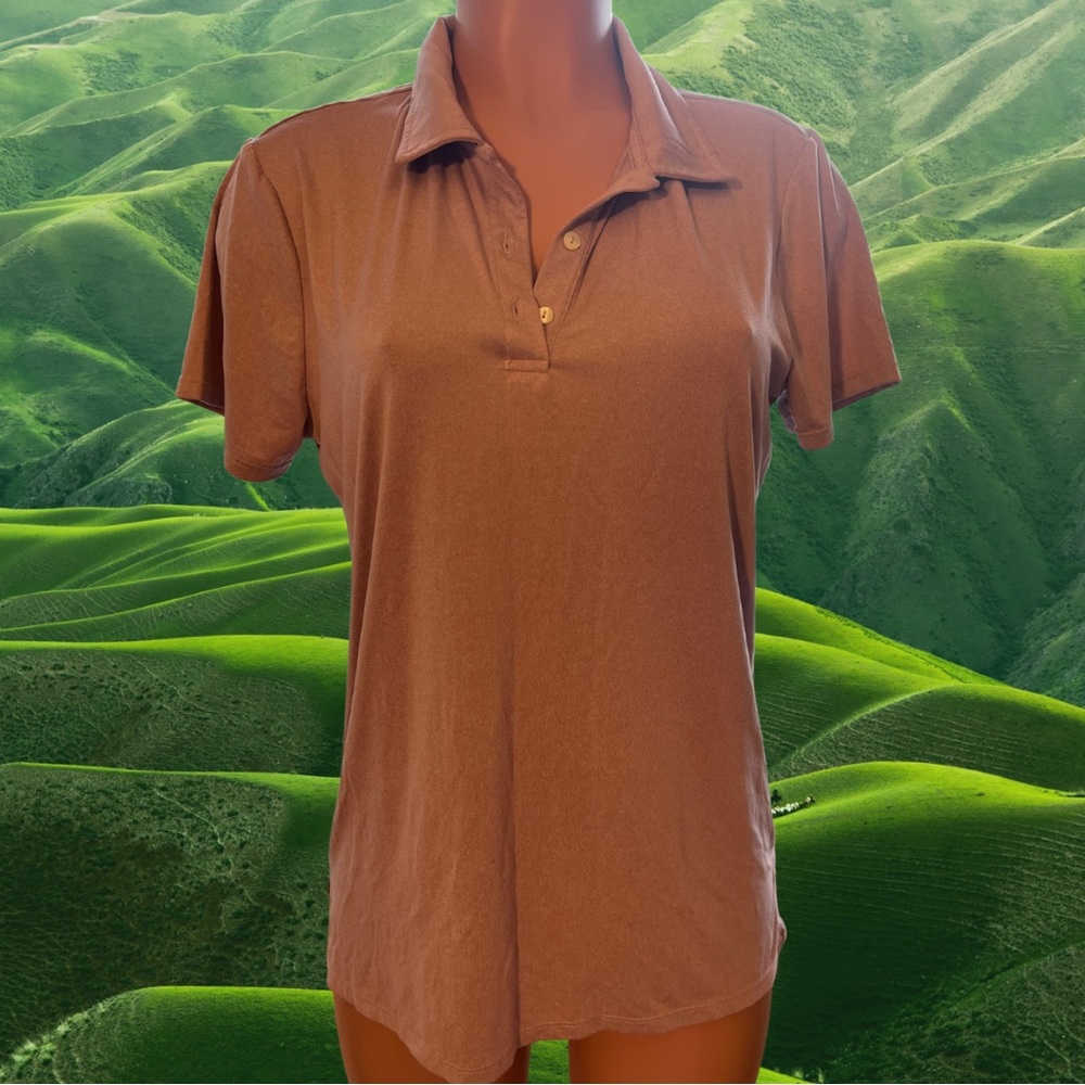 MAUVE PINK POLO SHIRT LARGE 🌷🌷🌷